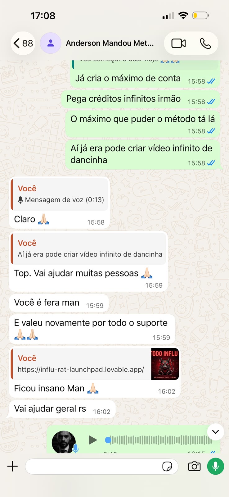 Resultado de aluno 3